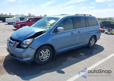 2007 Honda Odyssey Ex-L from USA, damaged, VIN 5FNRL38757B003473